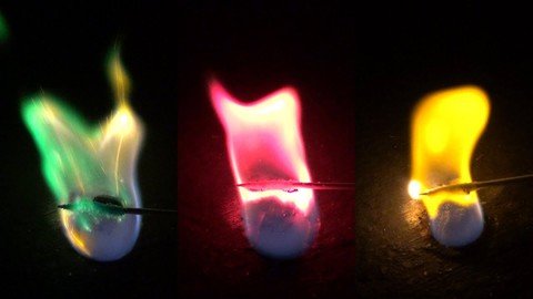 Boule de feu colorée
